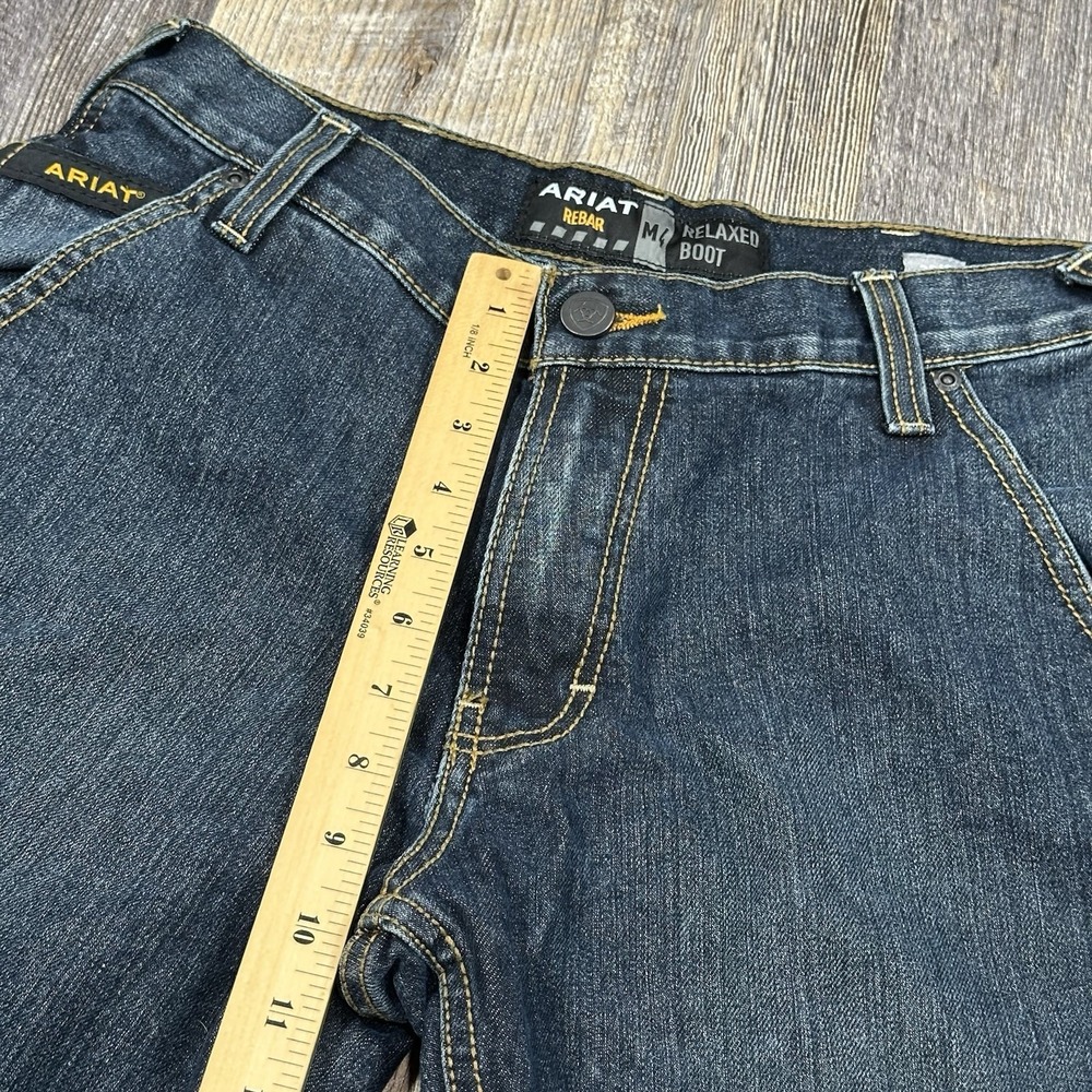 ARIAT Rebar M4 Relaxed Boot Cut Jean Phantom Carpenter Men's Size 30x30 Workwear - Picture 13 of 15